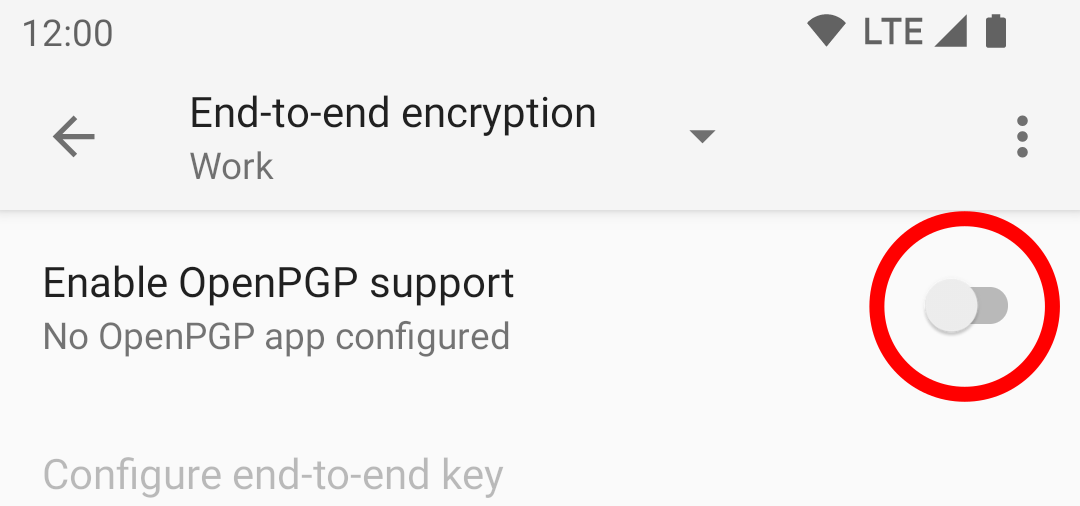 Enable OpenPGP