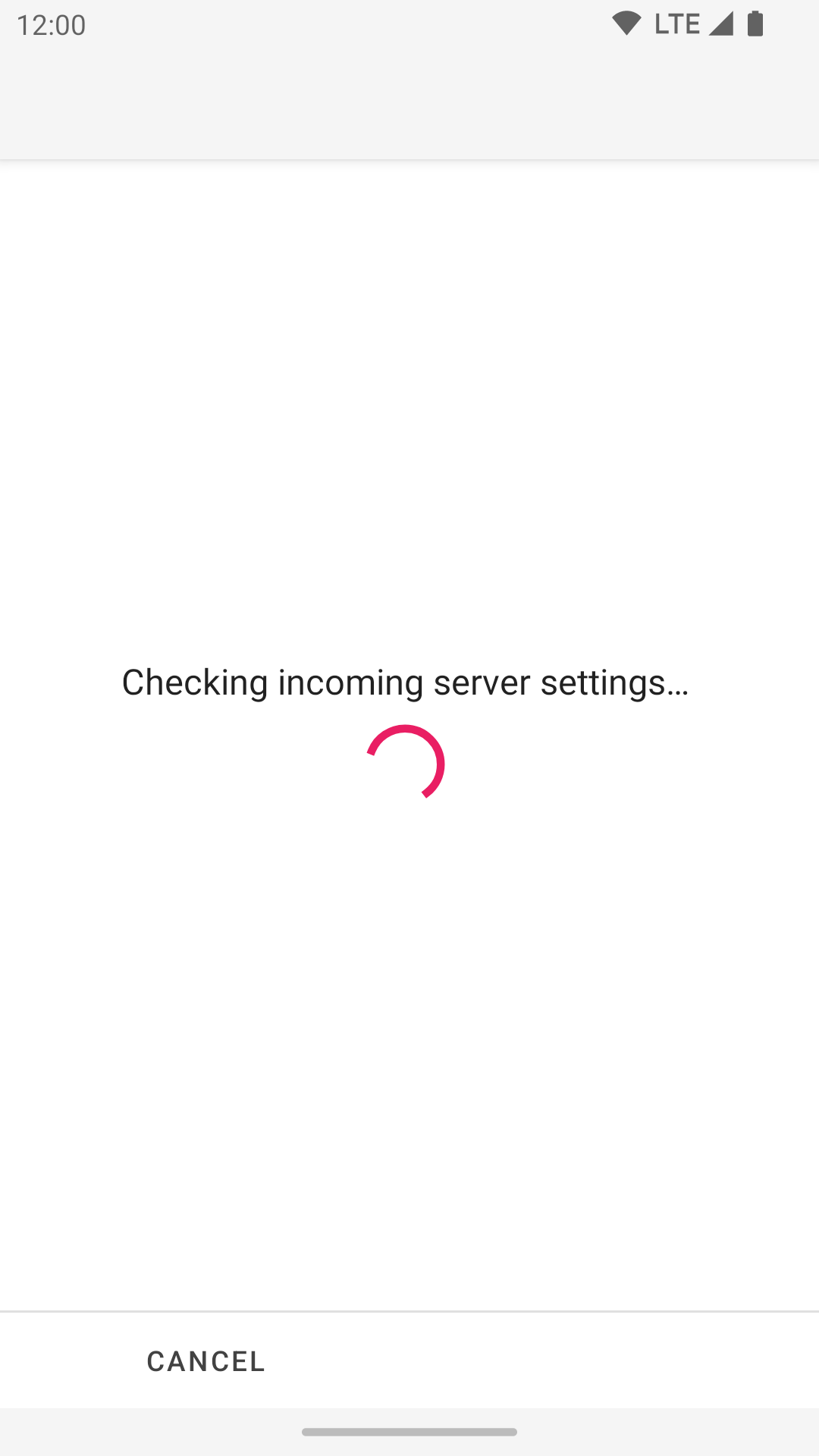 Checking incoming server settings