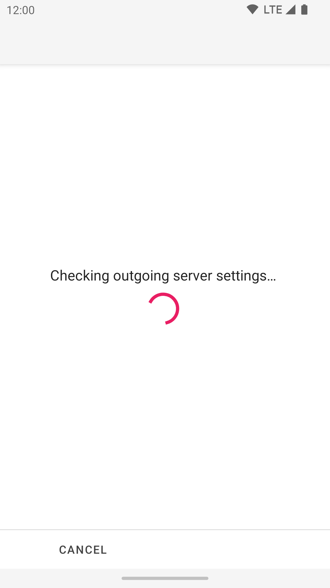 Checking outgoing server settings