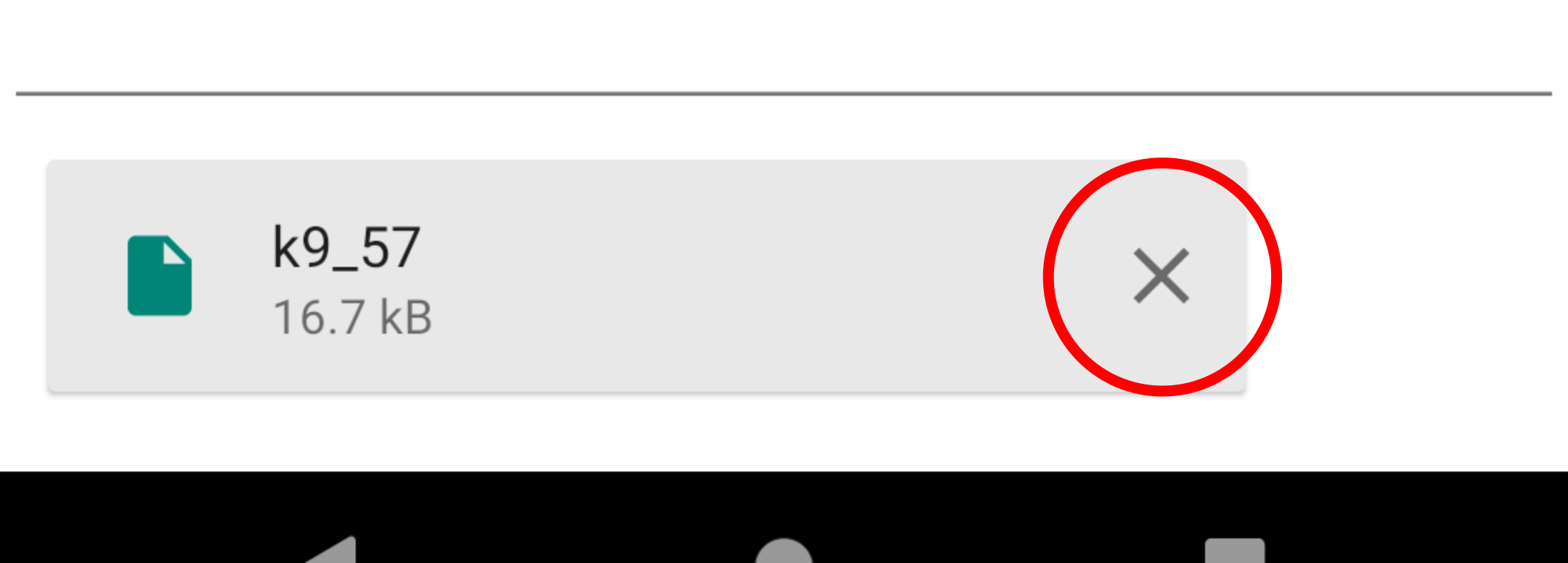 Delete attachment