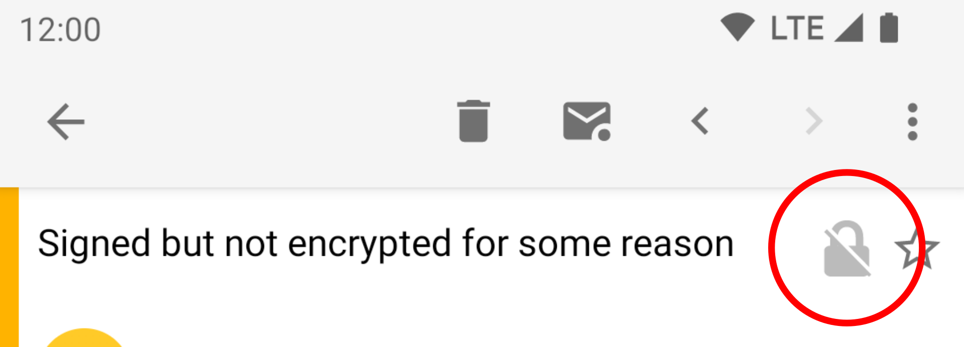 Unencrypted signatures hidden